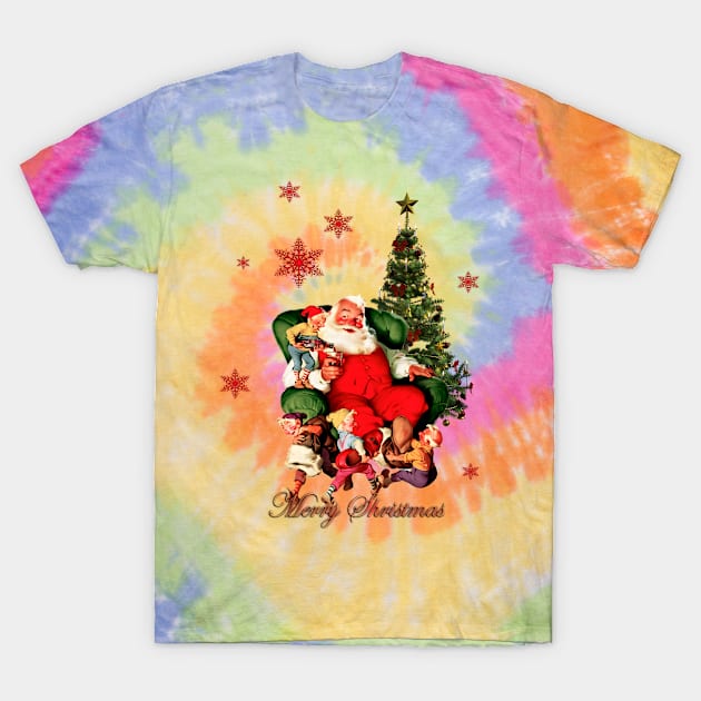 Santas claus wish you a Merry Christmas T-Shirt by Nicky2342